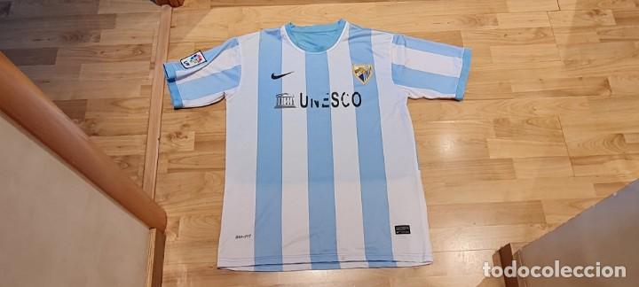 vintage. camiseta málaga c.f. player santi cazo - Camisetas de Fútbol en todocoleccion 363314840