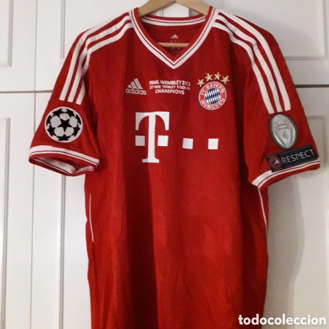 Coleccionismo deportivo: Camiseta retro FC Bayern Munich
