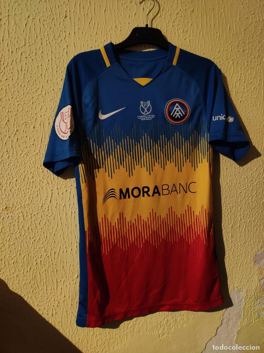 Sports collectibles: Original | Camiseta Futbol | Talla S | FC Andorra - 16 Zourdine Thior - player issue Copa vs Celta