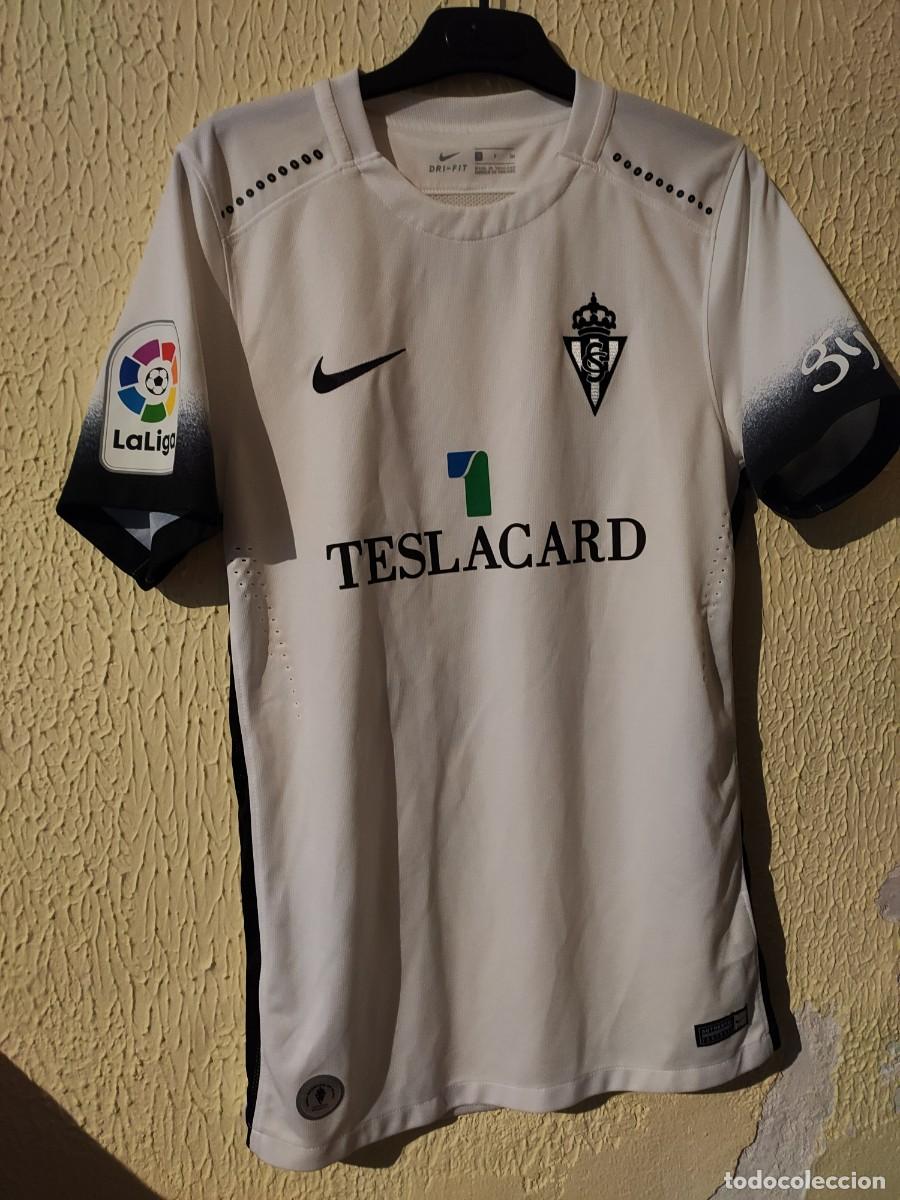 Sports collectibles: Original | Camiseta Futbol football shirt | Talla S | Sporting de Gijon - 16 Lillo - match worn