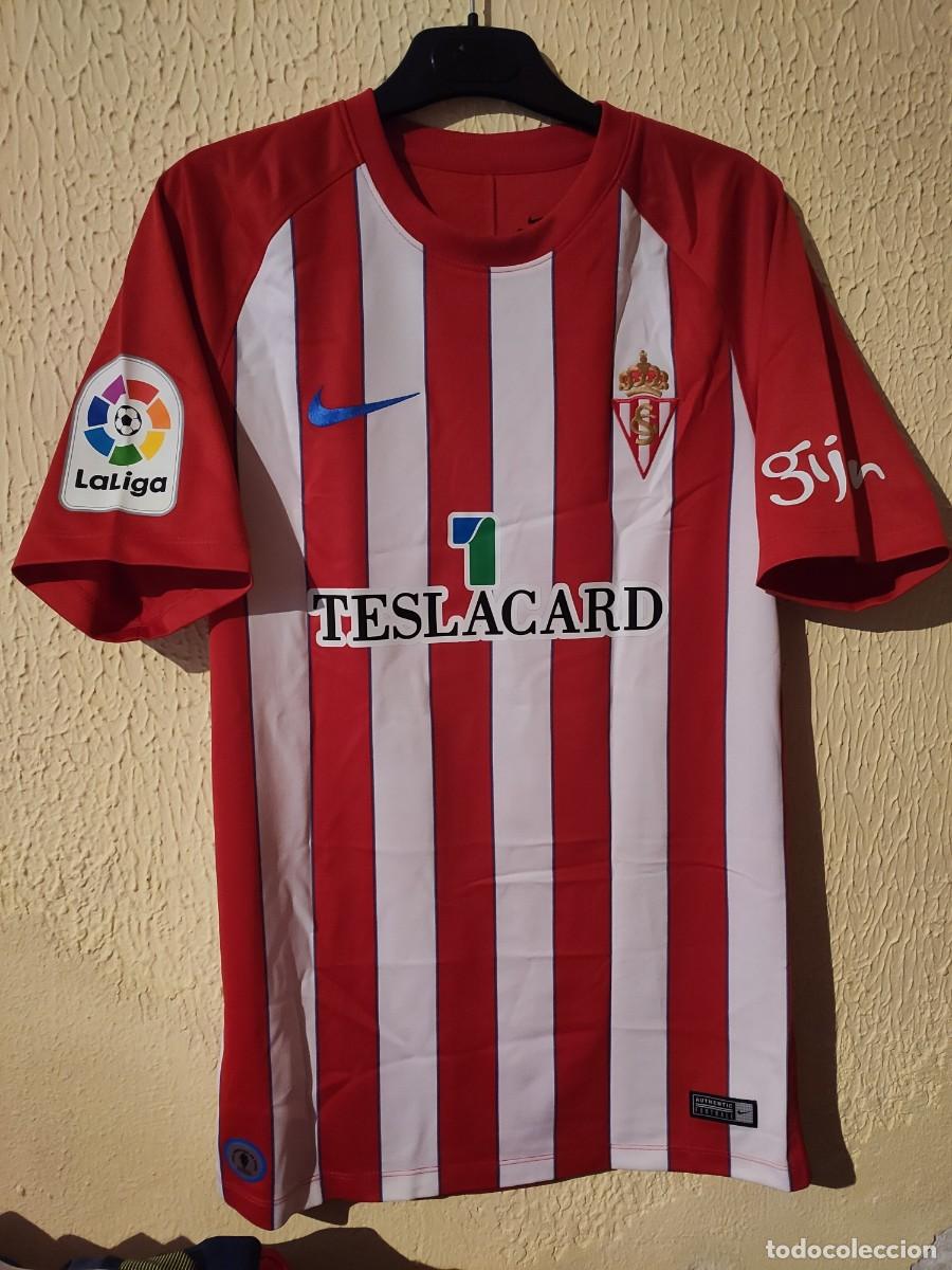 Sports collectibles: Original | Camiseta Futbol football shirt | Talla S | Sporting de Gijon - 16 Lillo - match worn