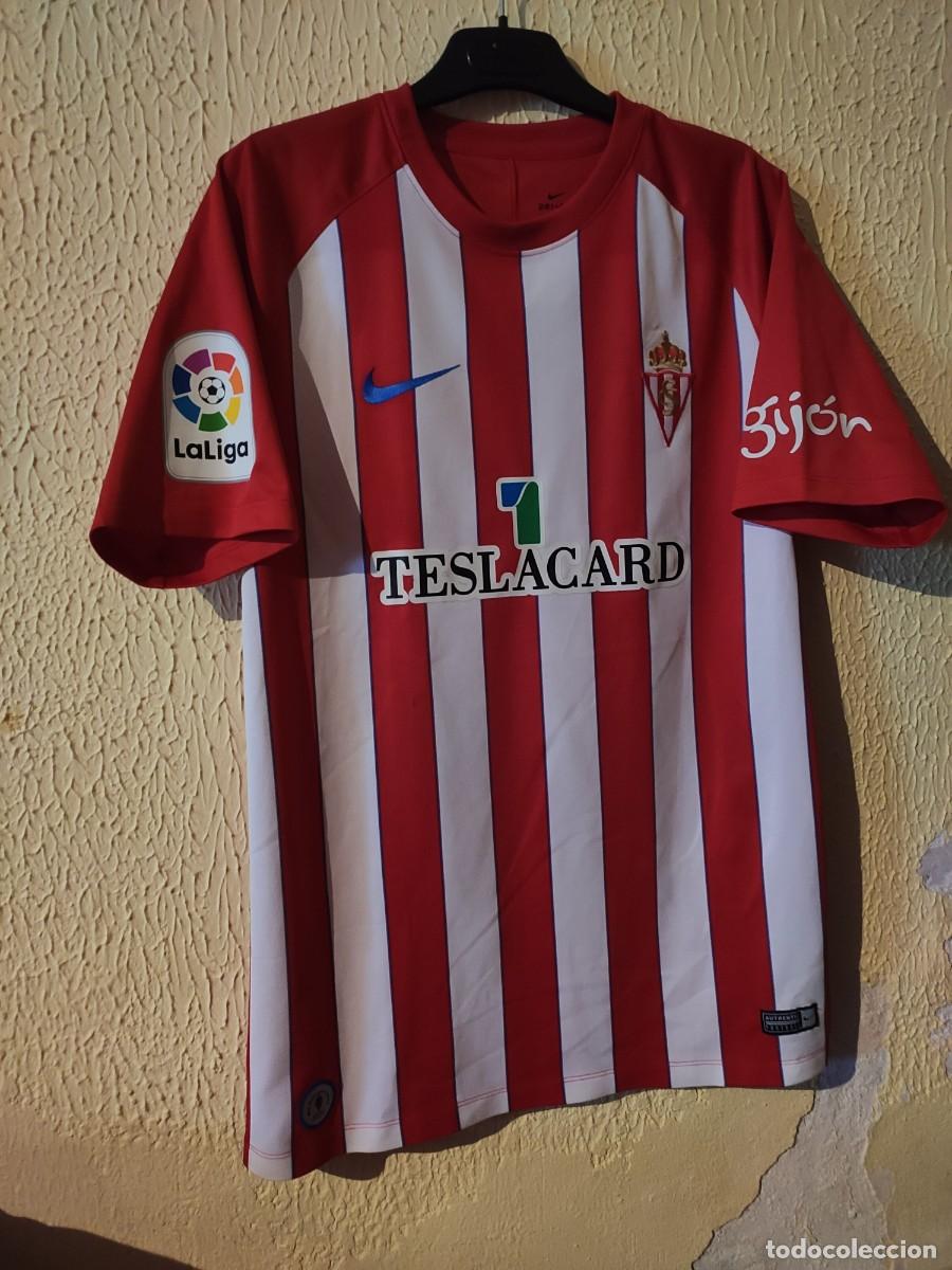 Sports collectibles: Original | Camiseta Futbol shirt | Talla M | Sporting de Gijon - 26 Juan Quintero - match worn