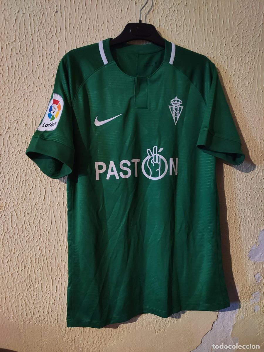 Sports collectibles: Original | Camiseta Futbol shirt | Talla M | Sporting de Gijon - 21 Alvaro Traver - match worn
