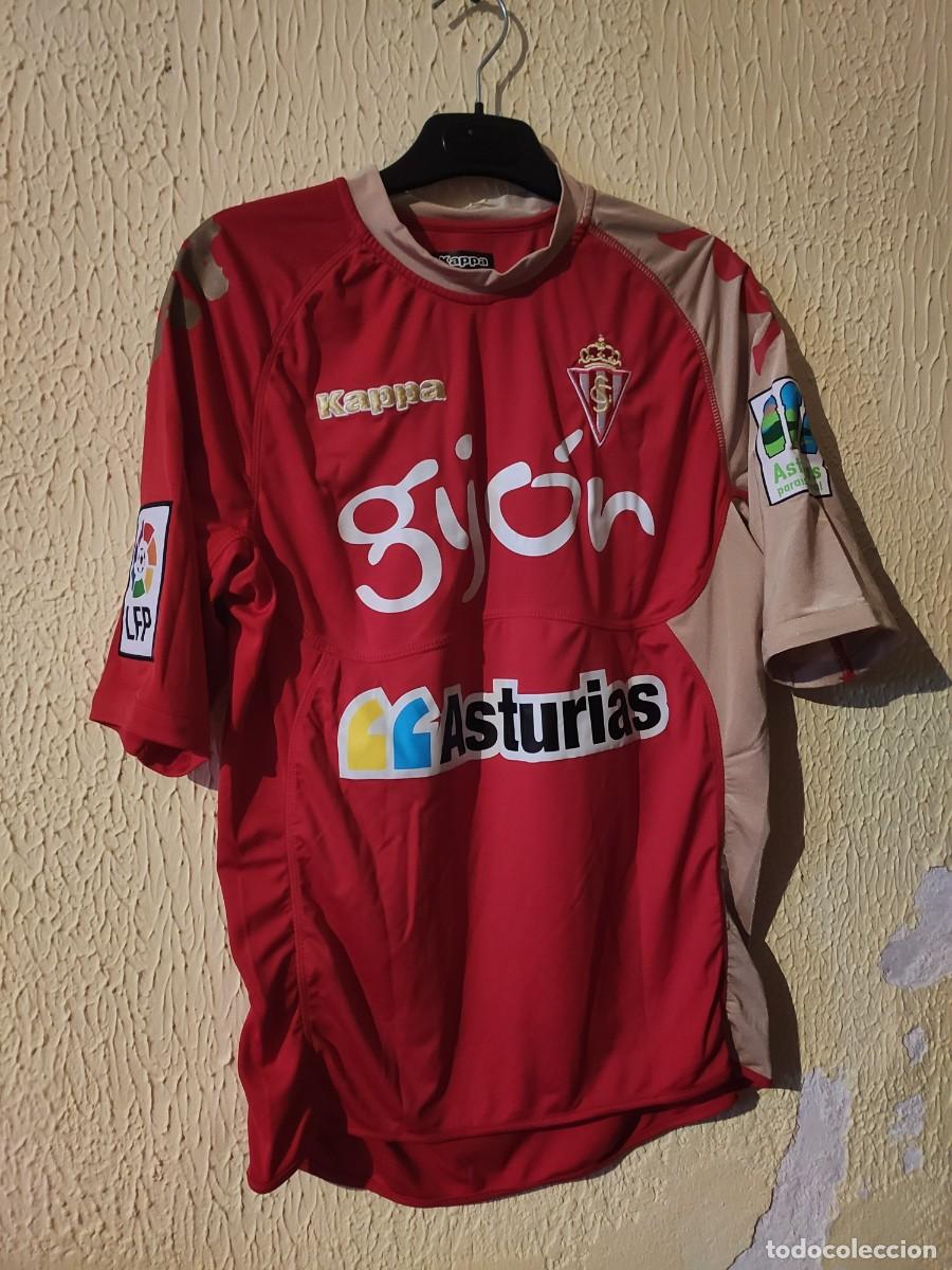 Sports collectibles: Original | Camiseta Futbol shirt | Talla M | Sporting de Gijon - dorsal 24 - match worn