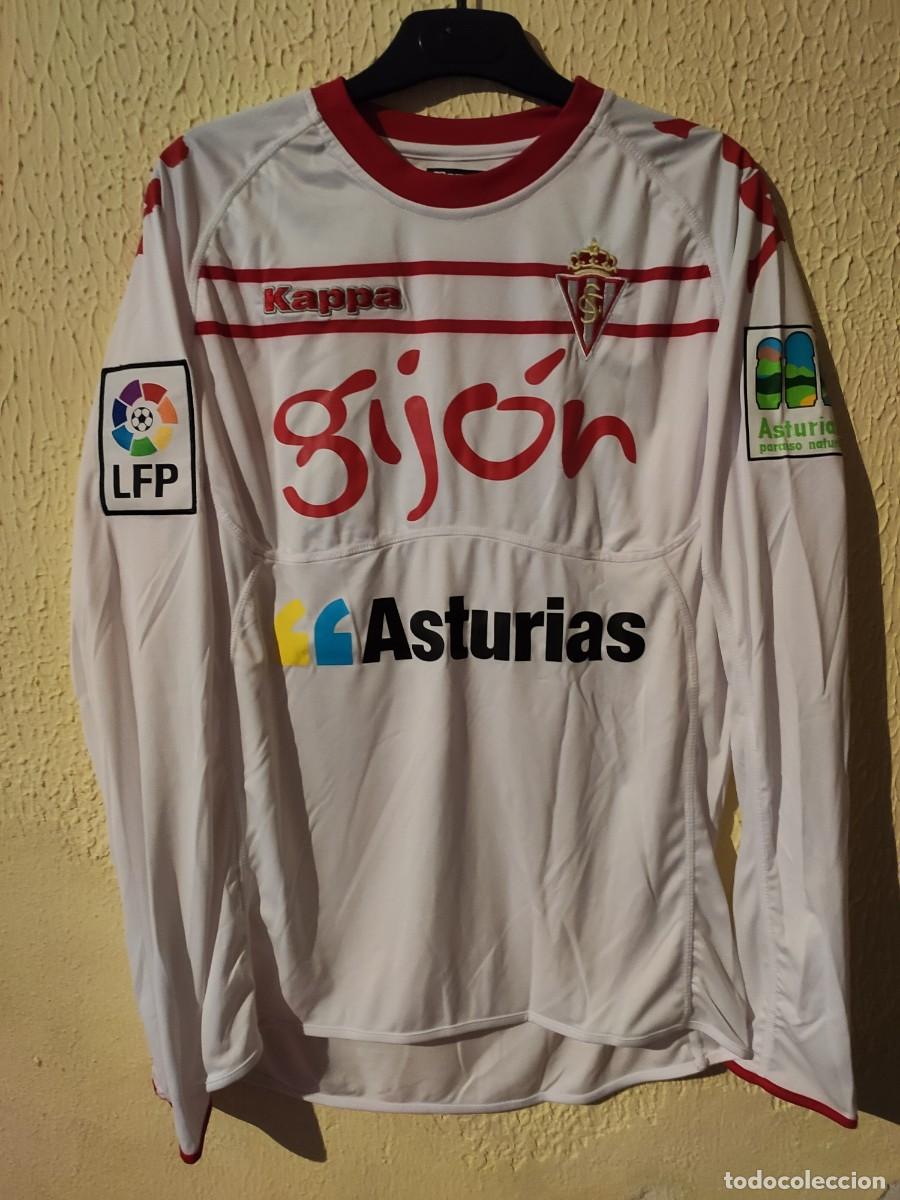 Sports collectibles: Original | Camiseta Futbol shirt | Talla M | Sporting de Gijon - 26 Pedro Orfila - match worn
