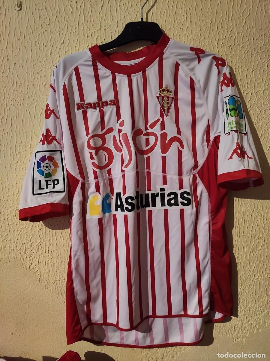 Sports collectibles: Original | Camiseta Futbol shirt | Talla M | Sporting de Gijon - dorsal 27 - match worn