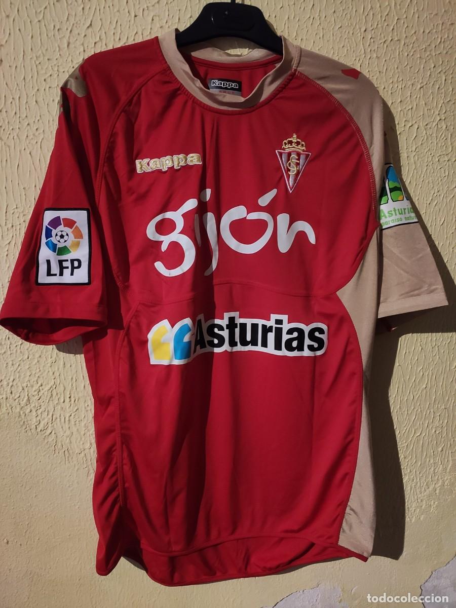 Sports collectibles: Original | Camiseta Futbol | Talla L | Sporting de Gijon - dorsal 26 - match worn