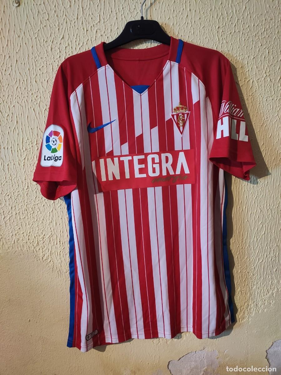 Sports collectibles: Original | Camiseta Futbol | Talla L | Sporting de Gijon - 11 Neftali Manzambi - match worn