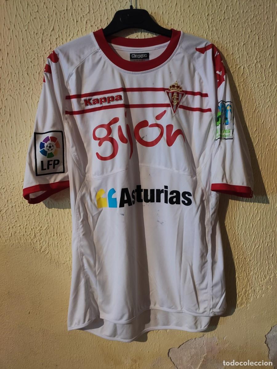 Sports collectibles: Original | Camiseta Futbol | Talla L | Sporting de Gijon - dorsal 20 - match worn