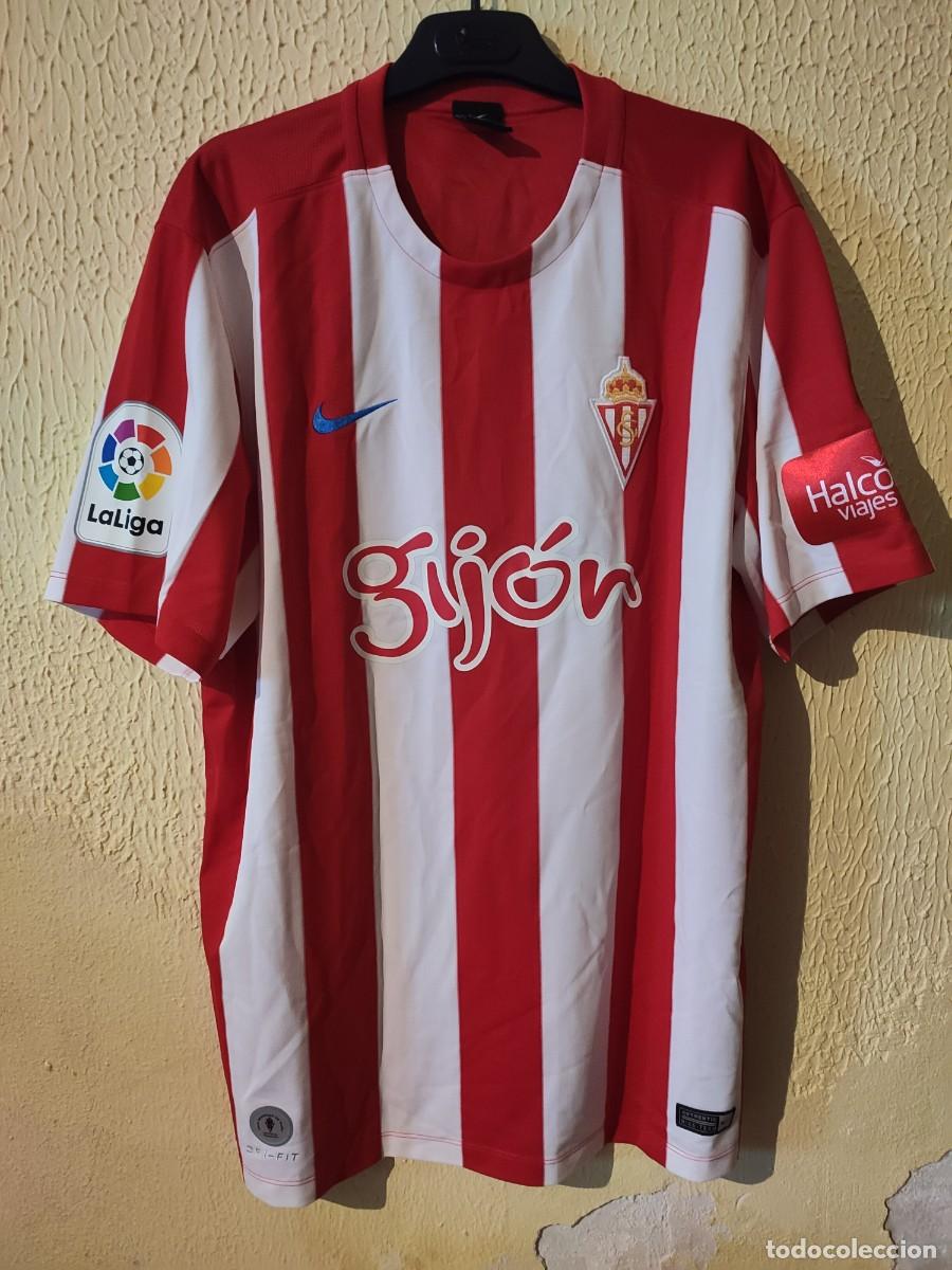 Sports collectibles: Original | Camiseta Futbol | Talla L | Sporting de Gijon - 8 Lacina Traore - match worn
