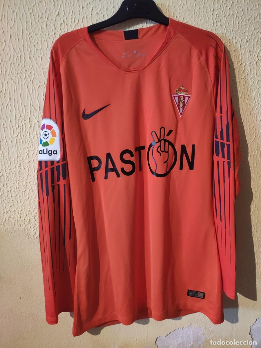 Sports collectibles: Original | Camiseta Futbol | Talla L | Sporting de Gijon - 13 Diego Mari&ntilde;o - match worn