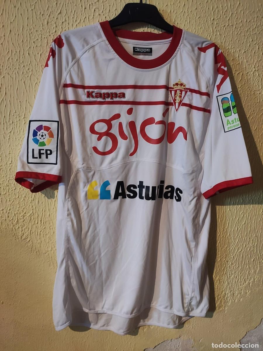 Sports collectibles: Original | Camiseta Futbol | Talla L | Sporting de Gijon - dorsal 17 - match worn