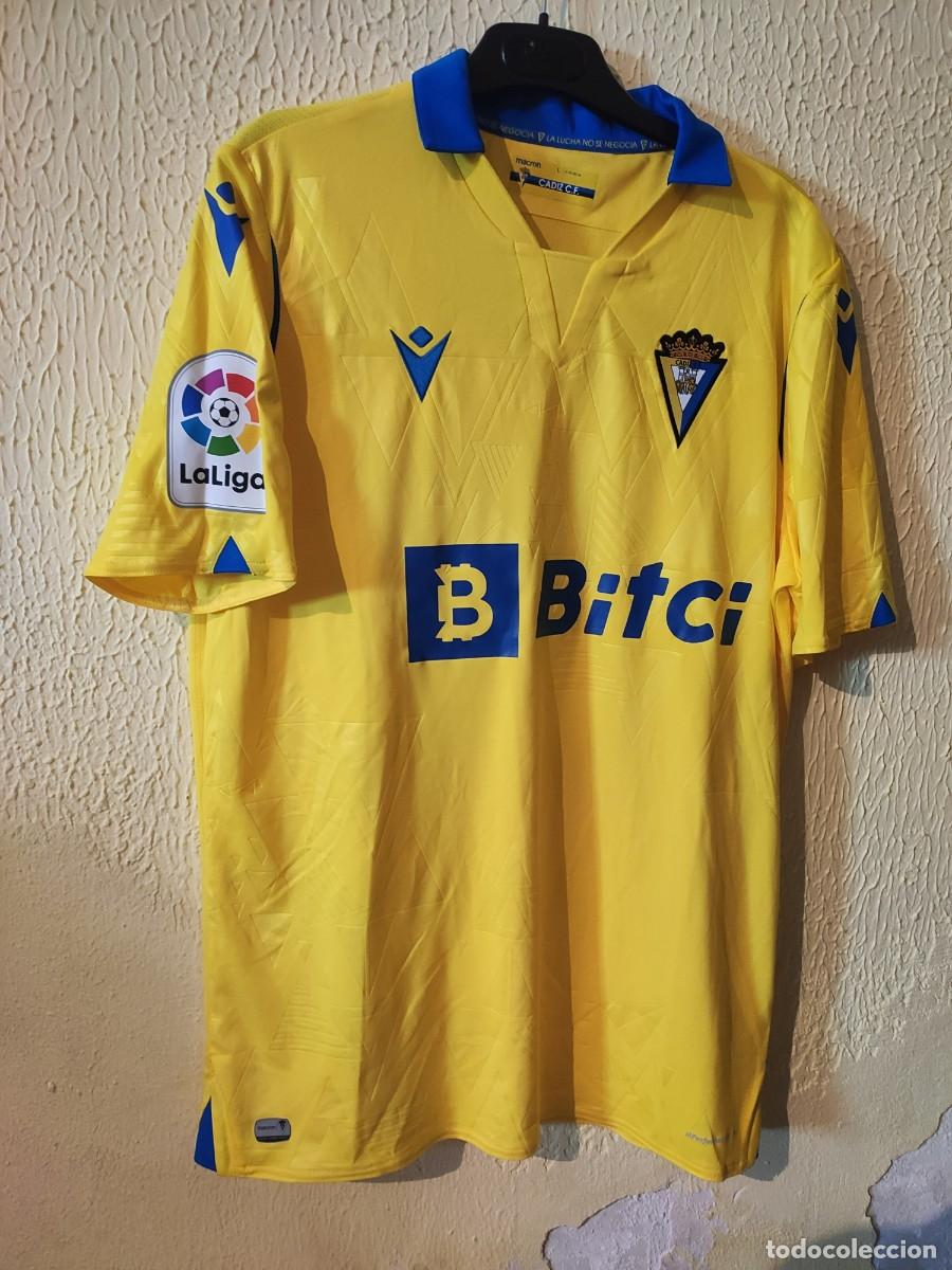 Sports collectibles: Original | Camiseta Futbol | Talla L | Cadiz CF - 27 Ivan Chapela - match worn y firmada