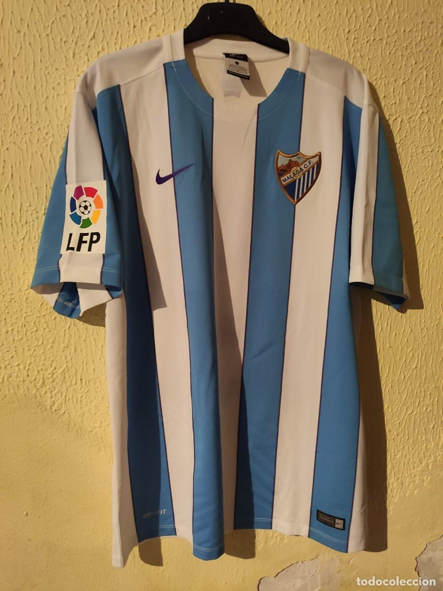 Sports collectibles: Original | Camiseta Futbol | Talla L | Malaga CF - 6 Ignacio Camacho - match worn vs Rayo Vallecano