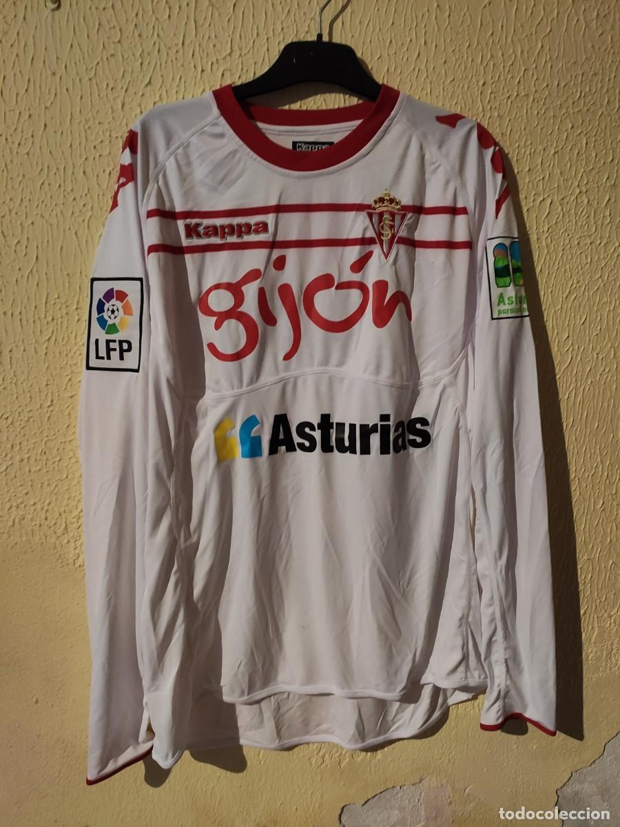 Sports collectibles: Original | Camiseta Futbol | Talla L | Sporting de Gijon - 33 Alejandro Galvez - match worn