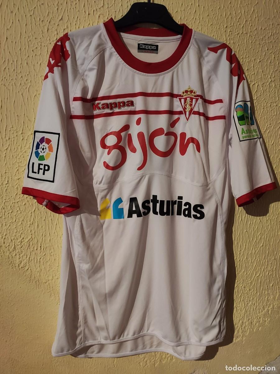 Sports collectibles: Original | Camiseta Futbol | Talla L | Sporting de Gijon - dorsal 5 - match worn