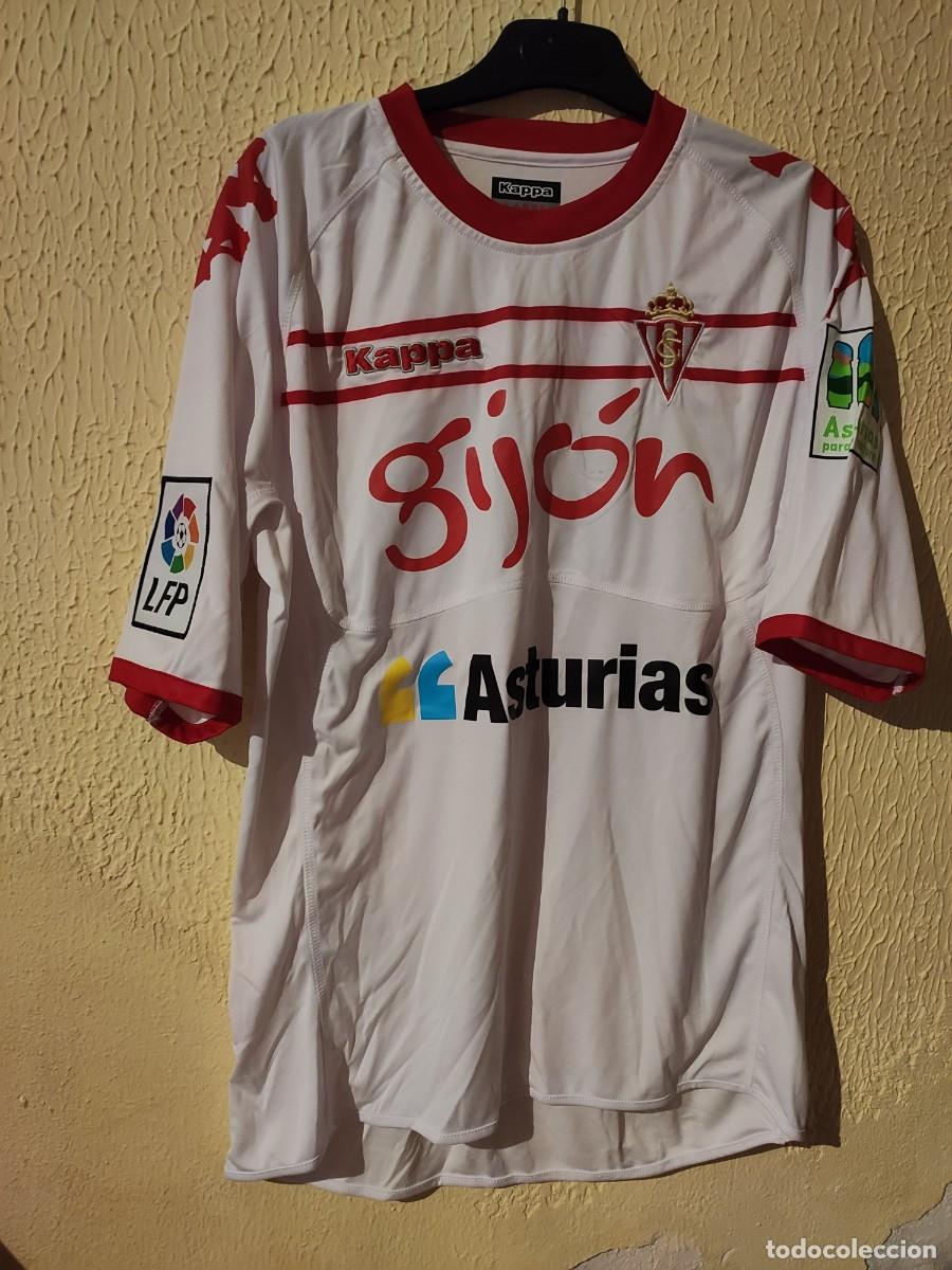 Sports collectibles: Original | Camiseta Futbol | Talla L | Sporting de Gijon - dorsal 23 - match worn