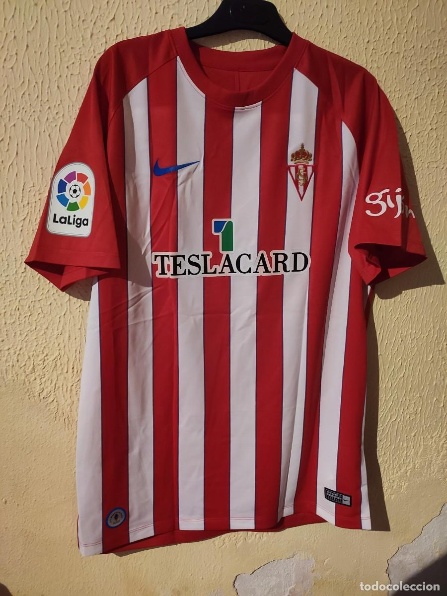 Sports collectibles: Original | Camiseta Futbol shirt | Talla L | Sporting de Gijon - 19 Stefan Scepovic - match worn