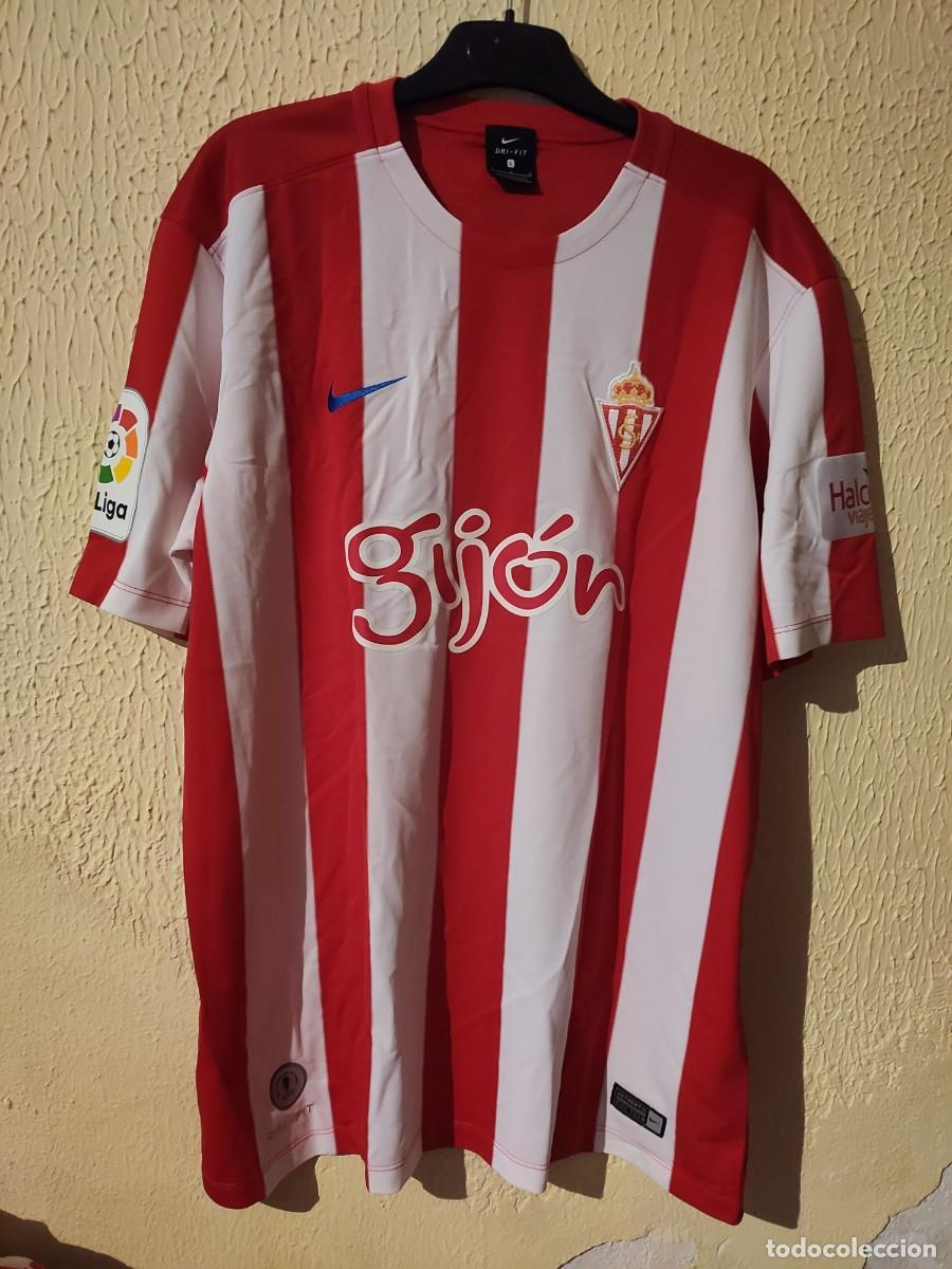 Sports collectibles: Original | Camiseta Futbol shirt | Talla L | Sporting de Gijon - 31 Cristian Salvador - issue / worn
