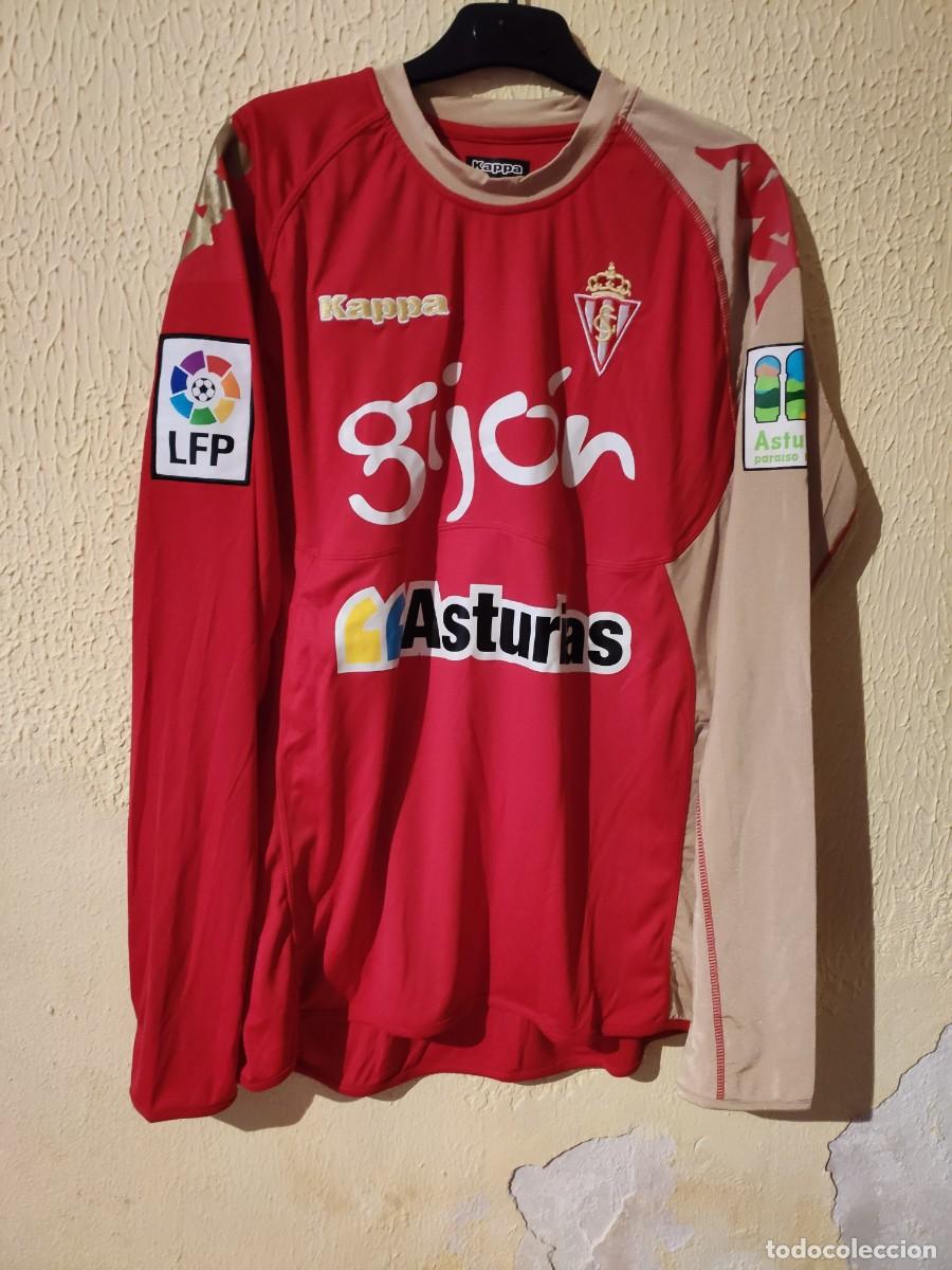 Sports collectibles: Original | Camiseta Futbol | Talla L | Sporting de Gijon - 8 Sebastian Eguren - match worn