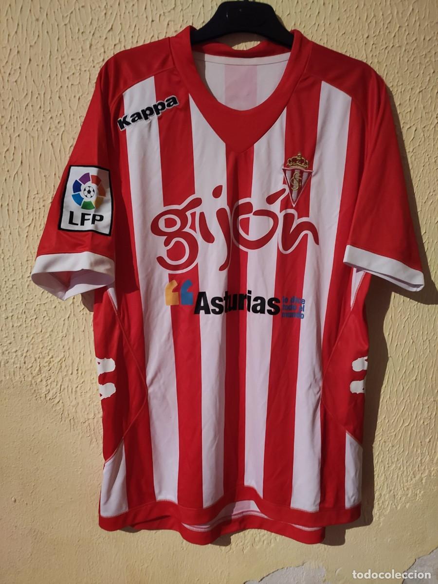 Sports collectibles: Original | Camiseta Futbol | Talla L | Sporting de Gijon - Carmona - player issue