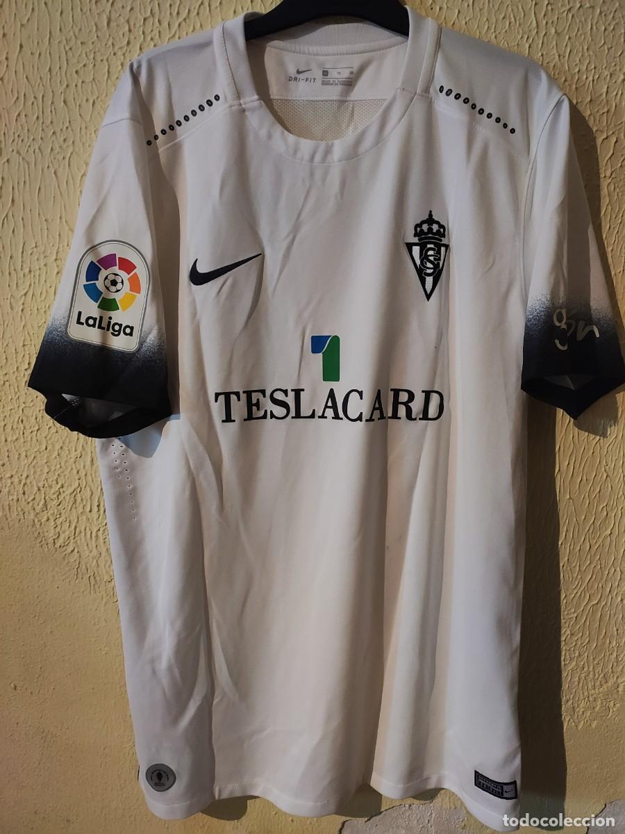 Sports collectibles: Original | Camiseta Futbol | Talla XL | Sporting de Gijon - dorsal 22 - match worn