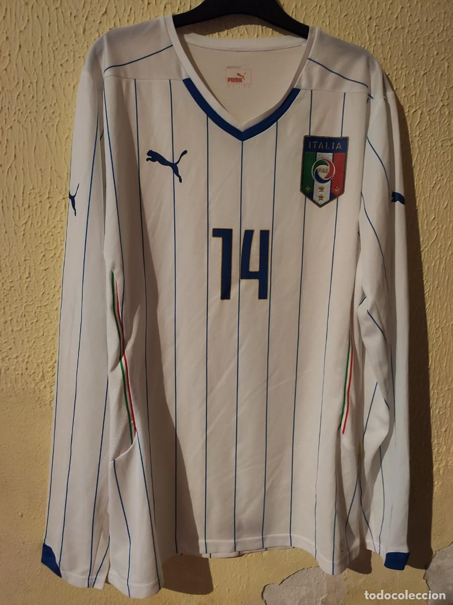 Sports collectibles: Original | Camiseta Futbol shirt football | Talla XL | Seleccion de Italia - dorsal 14 - match worn