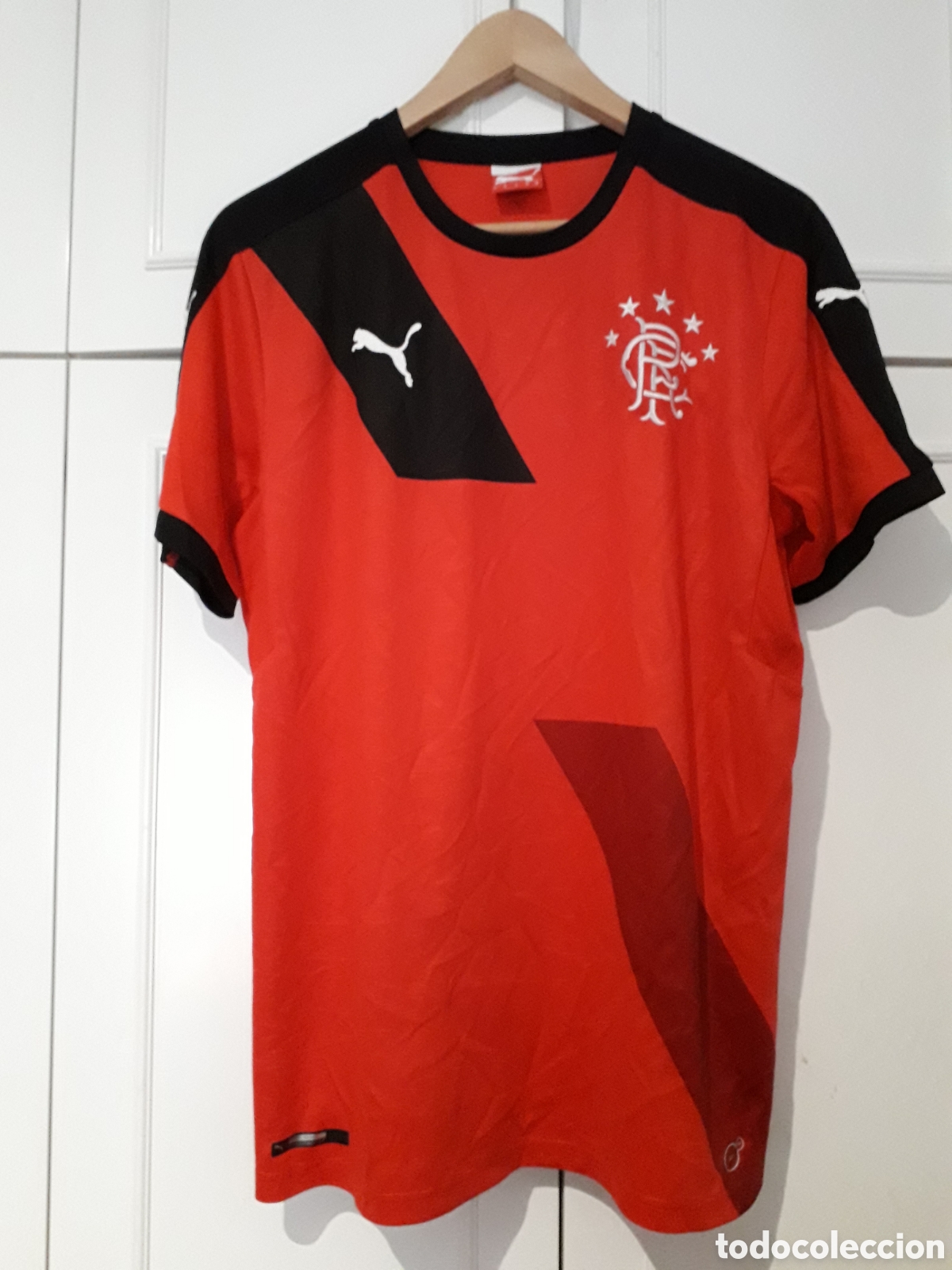 Colecionismo desportivo: Camiseta oficial Rangers FC Escocia