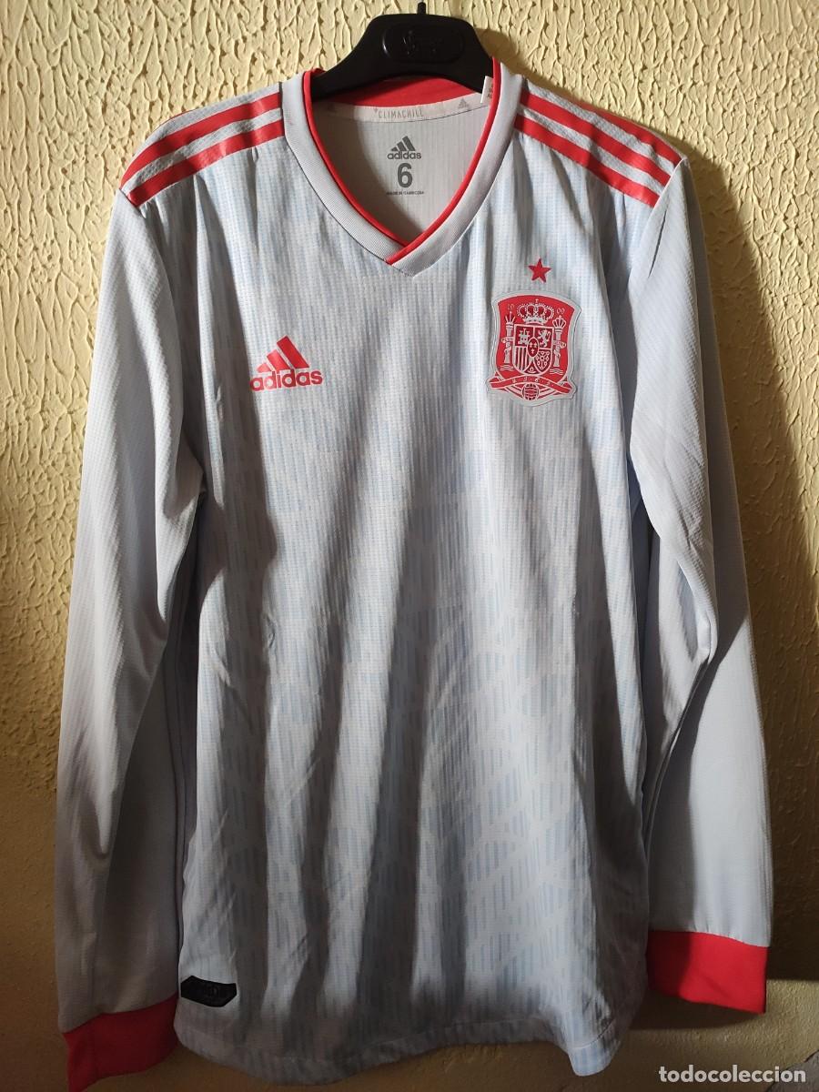 Sports collectibles: Original | camiseta futbol football shirt | Talla 6 player - M | Seleccion de Espa&ntilde;a - player issue