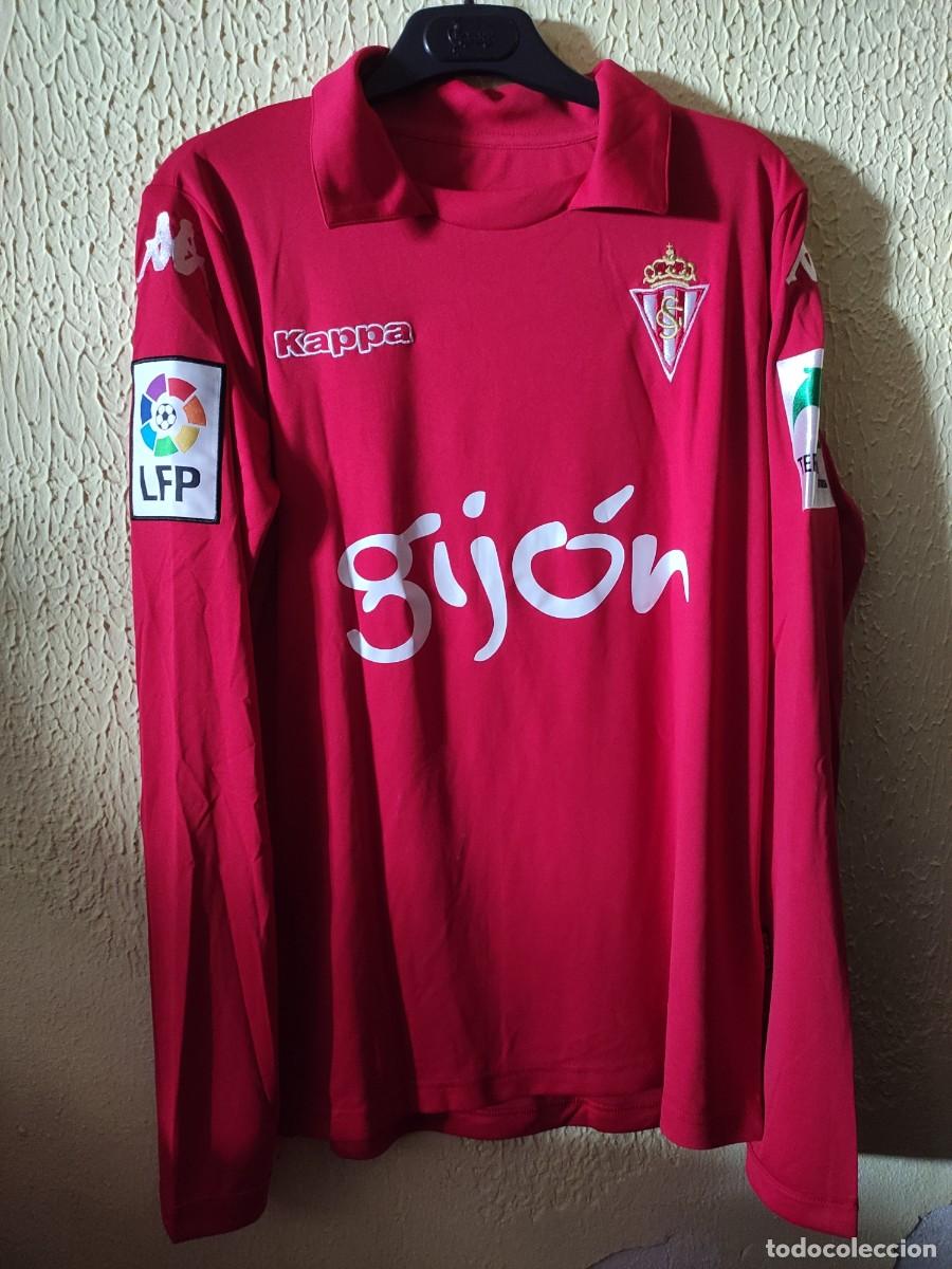 Collezionismo sportivo: Match Worn - Original | Camiseta Futbol shirt | Talla M | Sporting de Gijon - 23 Cristian Bustos