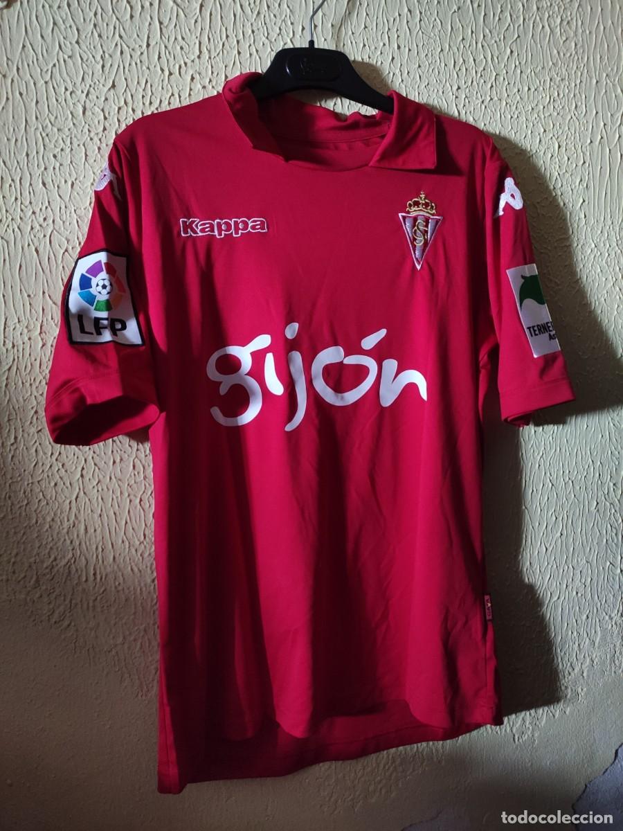 Collezionismo sportivo: Match Worn - Original | Camiseta Futbol shirt | Talla M | Sporting de Gijon - 23 Cristian Bustos