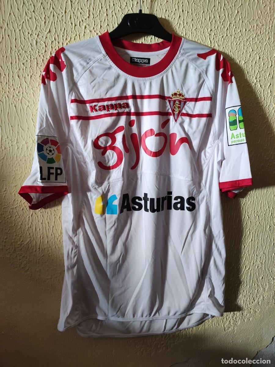 Collezionismo sportivo: Match Worn - Original | Camiseta Futbol shirt | Talla M | Sporting de Gijon - 10 Nacho Novo