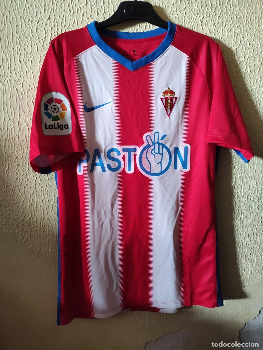 Collezionismo sportivo: Match Worn - Original | Camiseta Futbol shirt | Talla M | Sporting de Gijon - 7 Rachid Ait Atmane