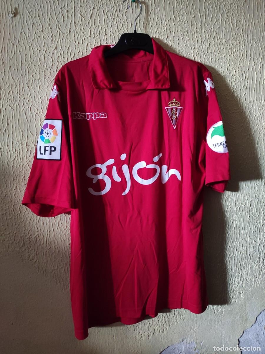 Sports collectibles: Match Worn - Original | Camiseta Futbol shirt | Talla L | Sporting de Gijon - 21 Hugo Fraile
