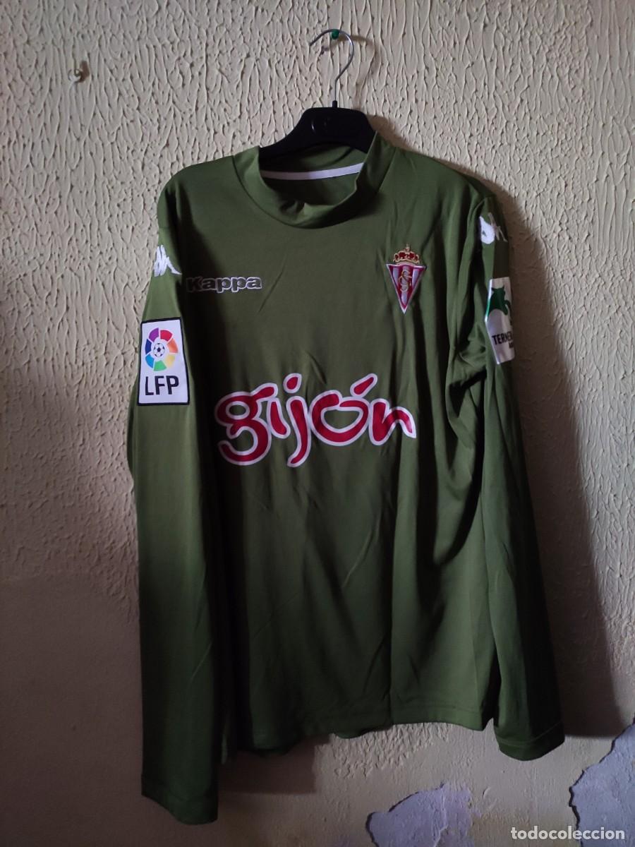 Sports collectibles: Match Worn - Original | Camiseta Futbol shirt | Talla L | Sporting de Gijon - 24 Alex Serrano