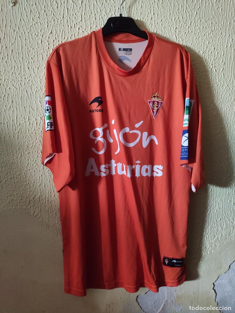 Sports collectibles: Match Worn - Original | Camiseta Futbol shirt | Talla L | Sporting de Gijon - 13 Pichu Cuellar