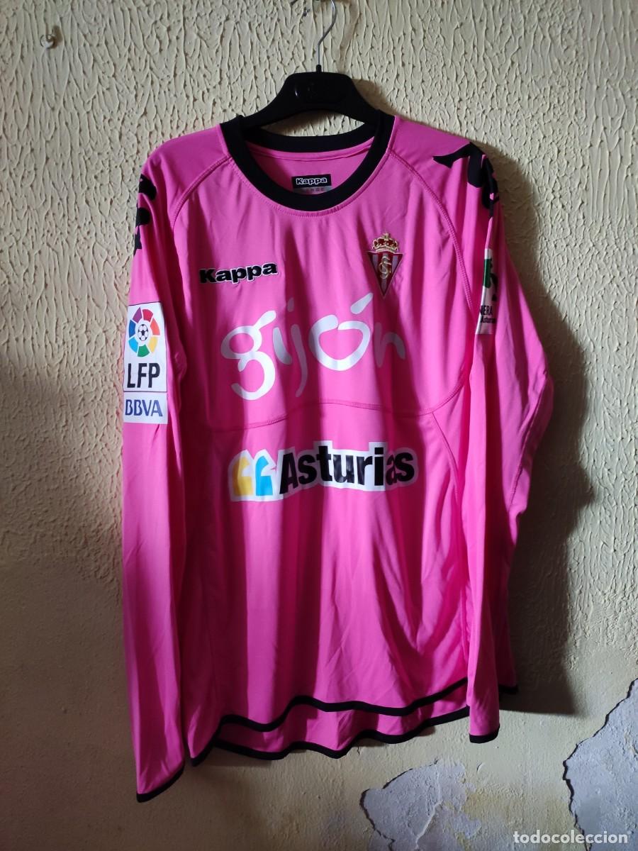 Sports collectibles: Match Worn - Original | Camiseta Futbol shirt | Talla L | Sporting de Gijon - 13 Raul Dominguez