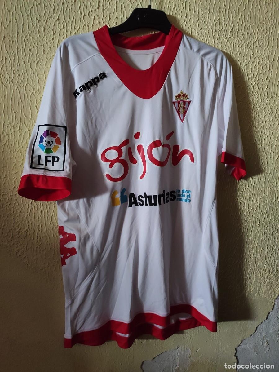 Sports collectibles: Match Worn - Original | Camiseta Futbol shirt | Talla L | Sporting de Gijon - 28 Formose Mendy