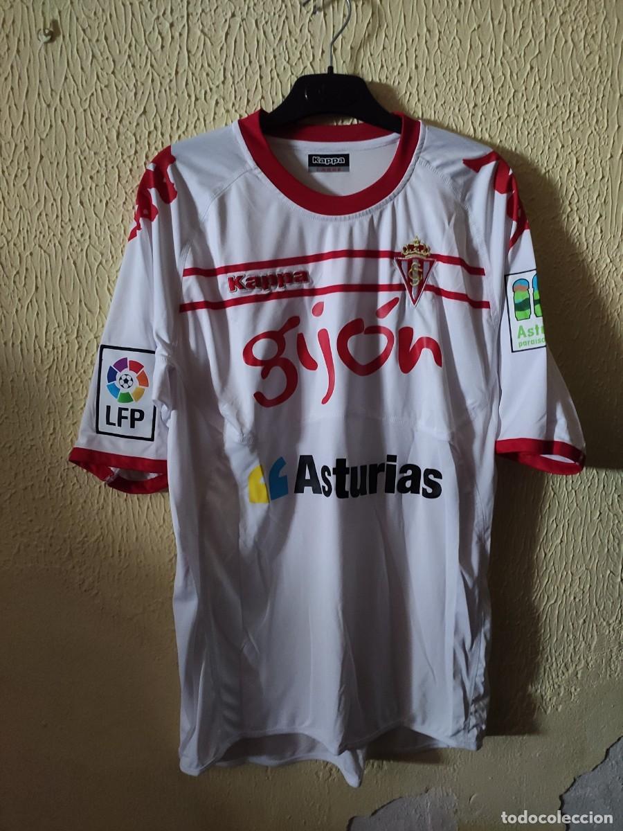 Sports collectibles: Match Worn - Original | Camiseta Futbol shirt | Talla L | Sporting de Gijon - dorsal 21