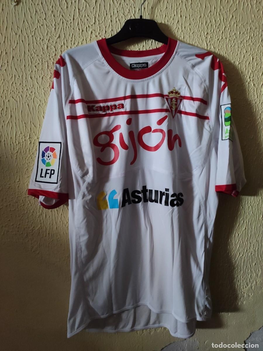 Sports collectibles: Match Worn - Original | Camiseta Futbol shirt | Talla L | Sporting de Gijon - dorsal 15