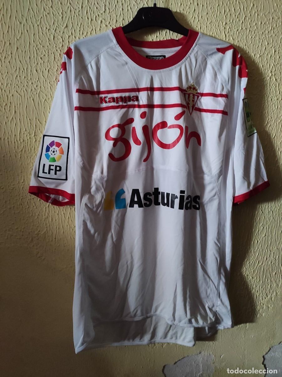 Sports collectibles: Match Worn - Original | Camiseta Futbol shirt | Talla L | Sporting de Gijon - dorsal 26