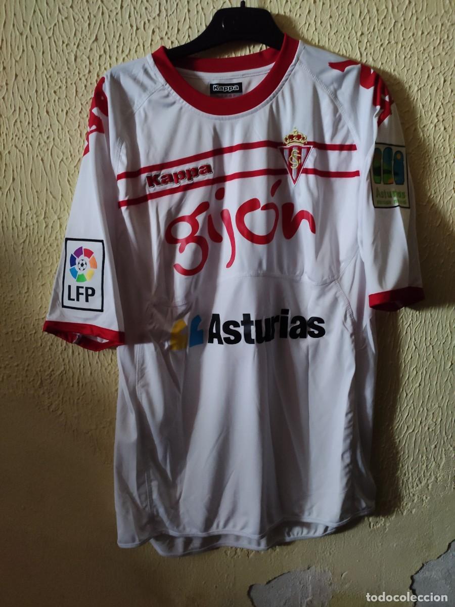 Sports collectibles: Match Worn - Original | Camiseta Futbol shirt | Talla L | Sporting de Gijon - dorsal 10
