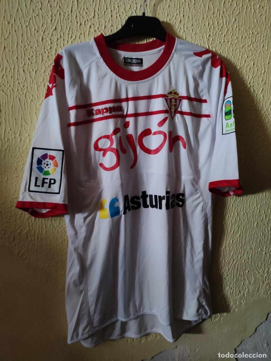 Colecionismo desportivo: Match Worn - Original | Camiseta Futbol shirt | Talla L | Sporting de Gijon - dorsal 9