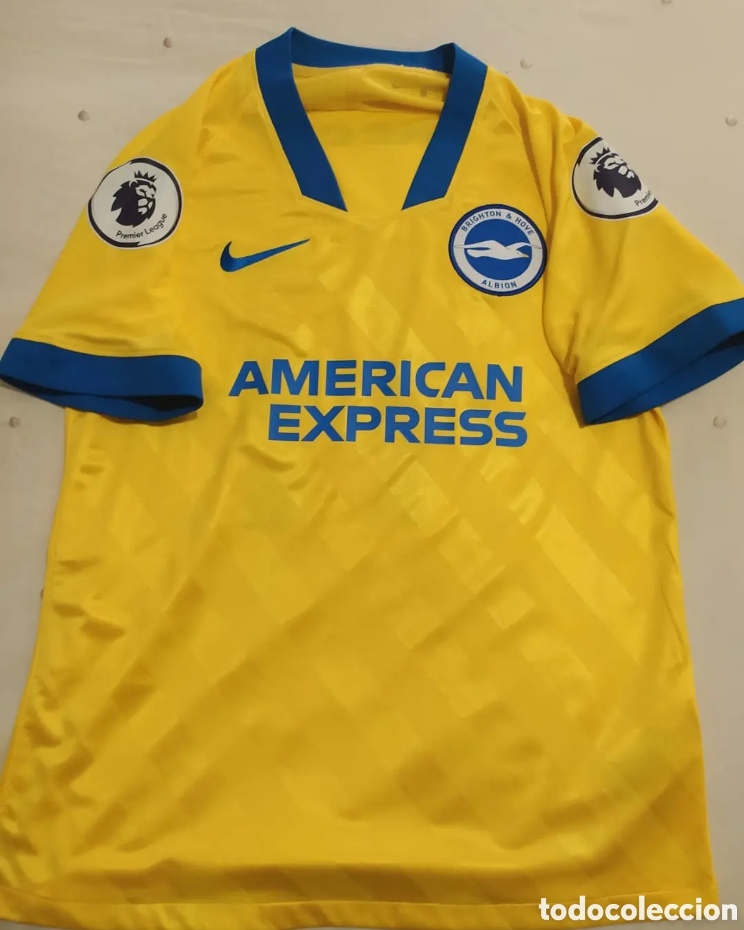 Sports collectibles: Camiseta matchworn Brighton Hove Albion de Inglaterra