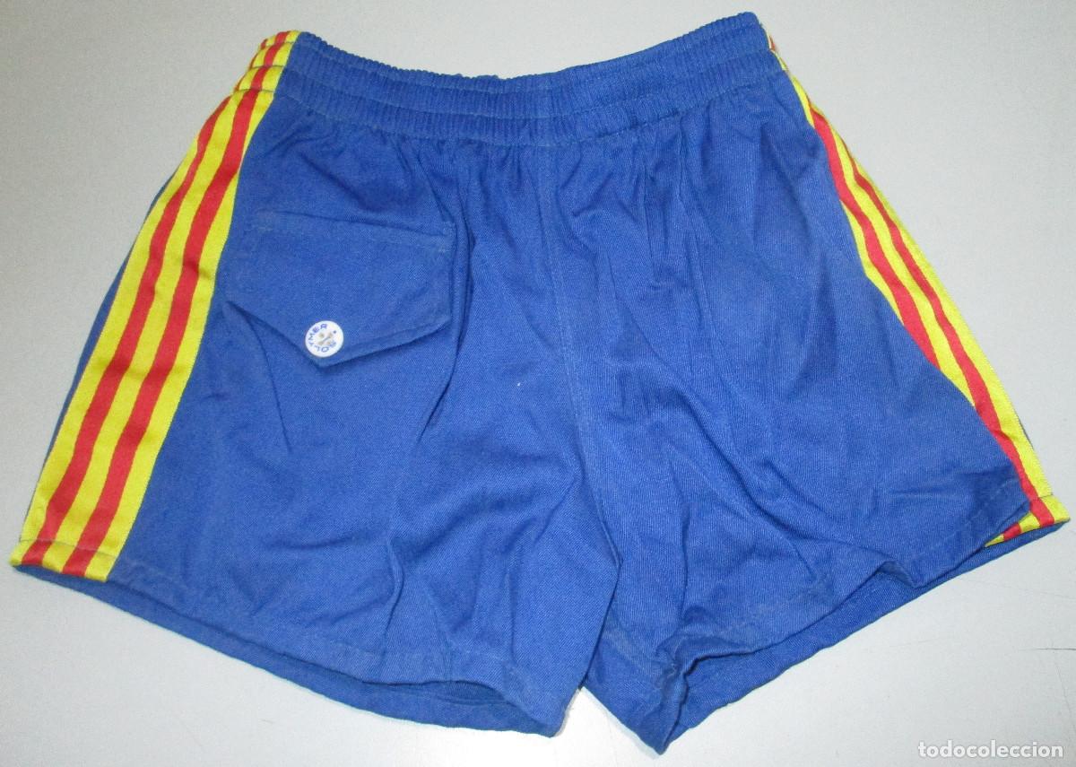 Coleccionismo deportivo: Pantal&oacute;n f&uacute;tbol a&ntilde;os 70 se&ntilde;era senyera VALENCIA C.F., SOLYMER