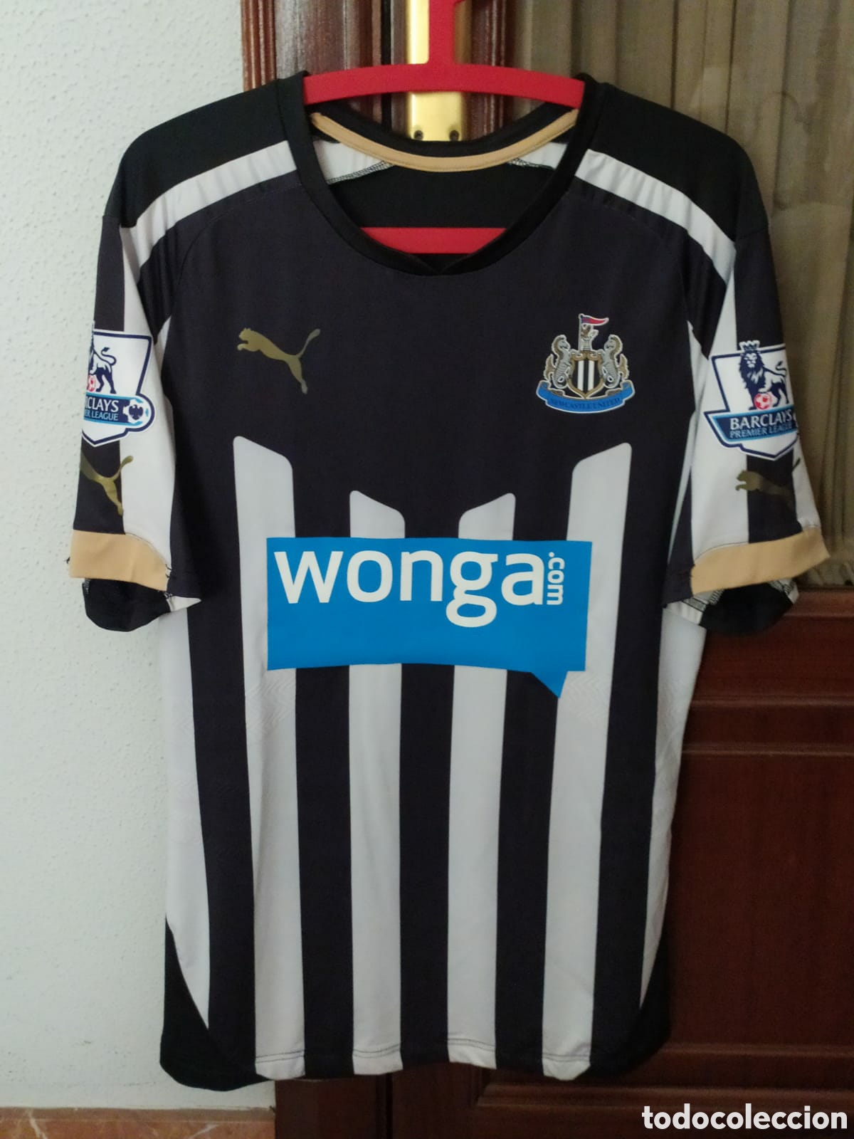 Sports collectibles: Camiseta matchworn Newcastle United FC Inglaterra