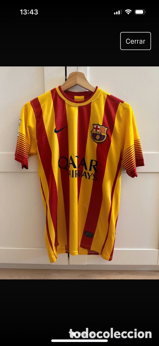 Coleccionismo deportivo: Camiseta FCB Messi 10 talla M que es S