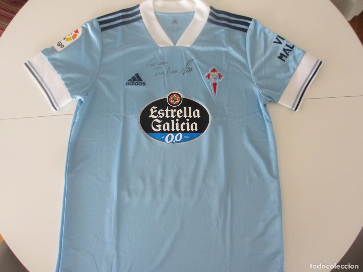 Coleccionismo deportivo: Iago Aspas camiseta Celta de Vigo firmada y certificada
