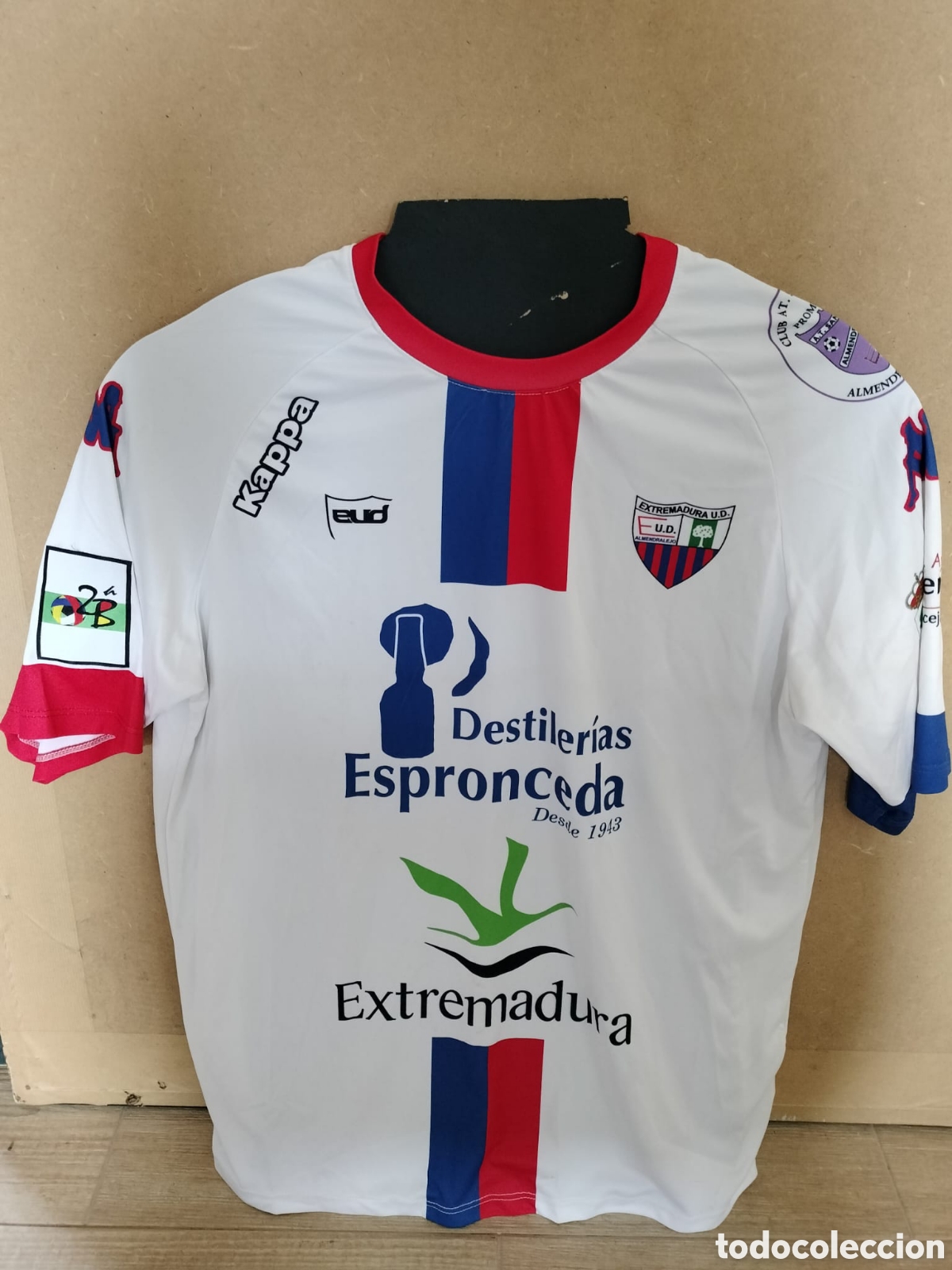 Coleccionismo deportivo: MATCH WORN EXTREMADURA CAMISETA F&Uacute;TBOL AITOR