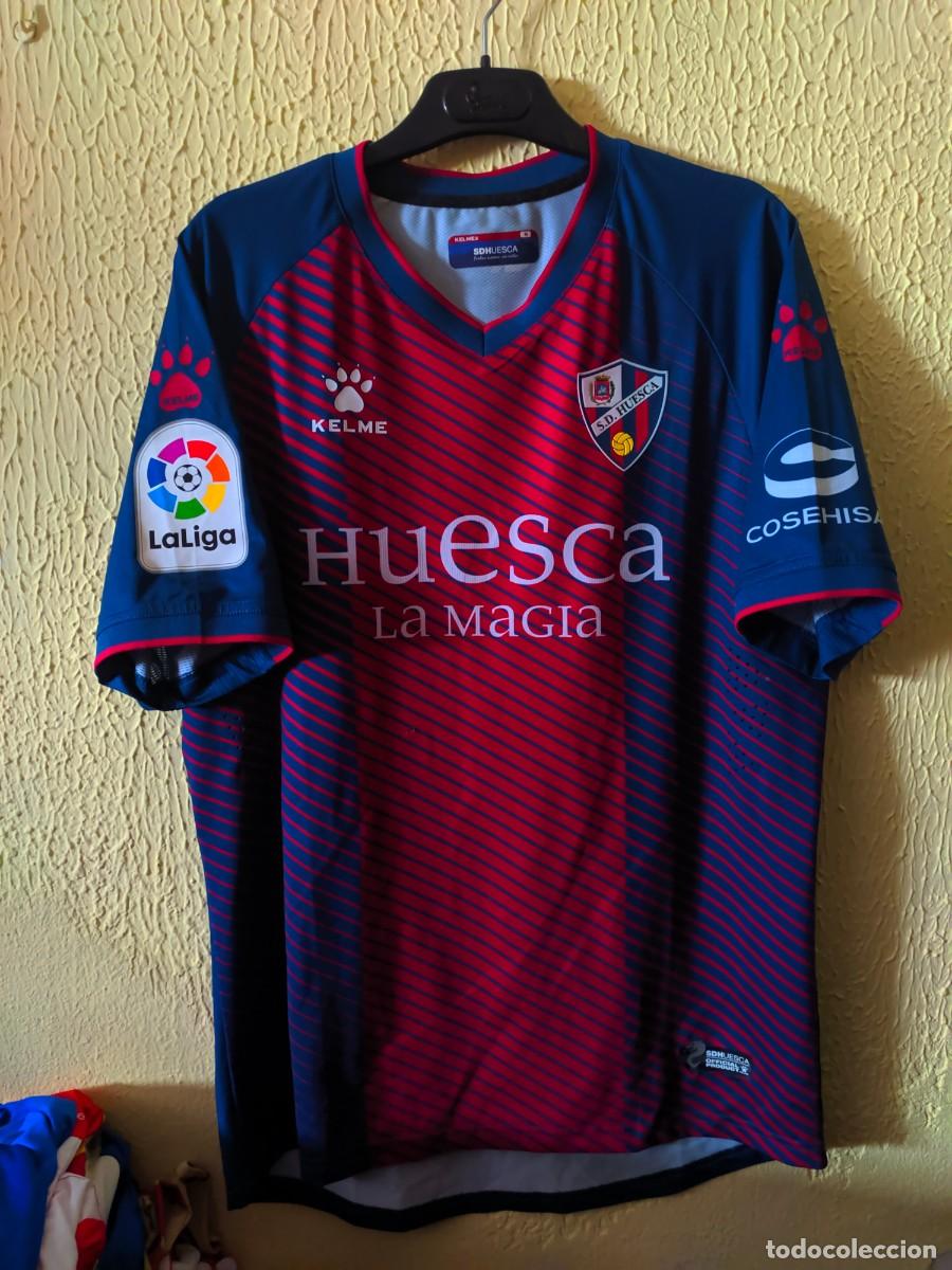 Sports collectibles: Match Worn vs CD Lugo - Original | Camiseta Futbol shirt | Talla M | SD Huesca - 16 Luisinho